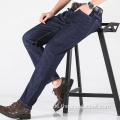 OEM neue Stretch-Business-Jeans-Anpassung mit lockerer Taille